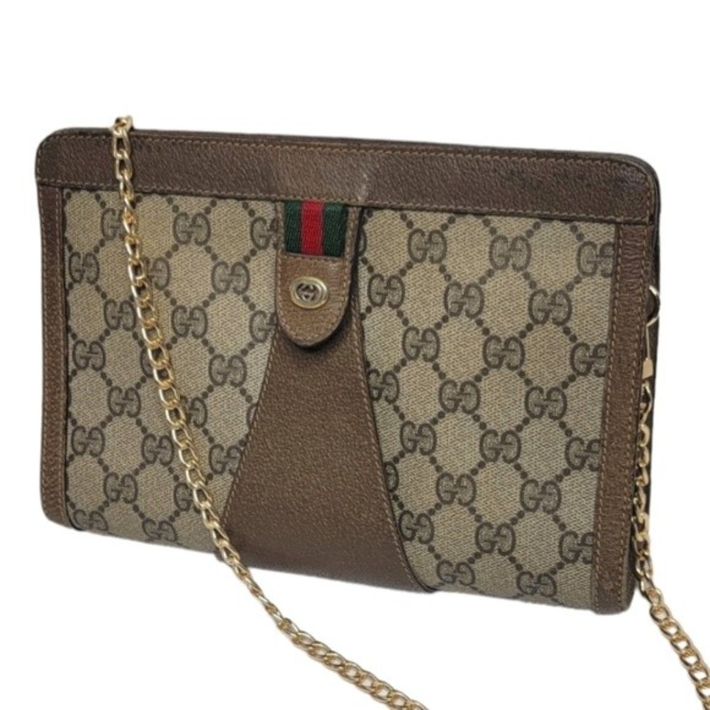 ⭐GUCCI Supreme Web GG Monogram, Coated Canvas Crossbody. Authentic 💯